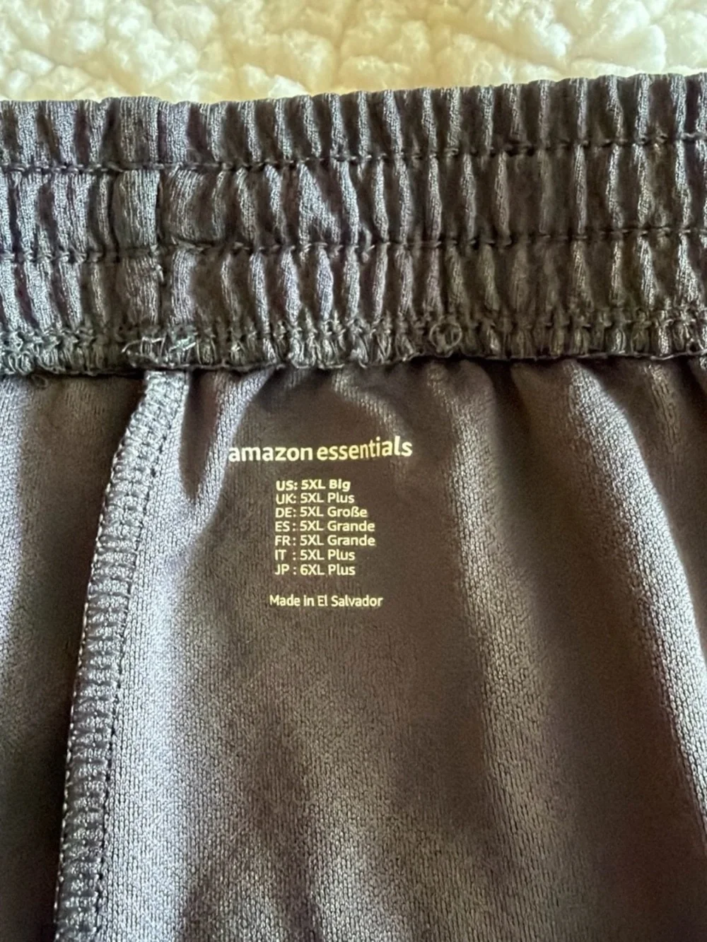 Amazon Essentials Men's Charcoal Gray Athletic Shorts